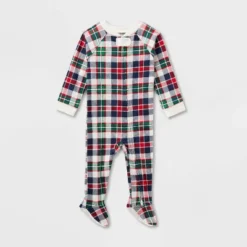Baby Plaid Ribbed Holiday Matching Family Footed Pajamas - Wondershop™ Cream -Christmas Supply Store GUEST 02f3dff2 e9b9 4987 87c3 33c91c52a8c2