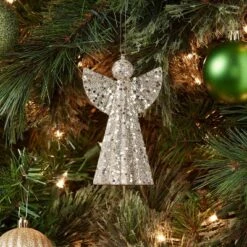 Glittered Angel Christmas Tree Ornament - Wondershopâ˘