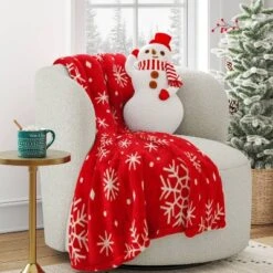 18" Christmas Snowman Pillow - Wondershopâ˘