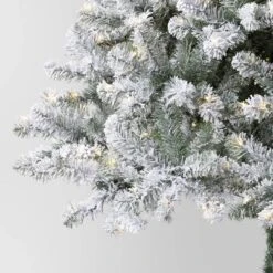 7.5' Pre-Lit Flocked Full Alberta Spruce Artficial Christmas Tree With Warm White LED Lights - Wondershop™ -Christmas Supply Store GUEST 0bf78a47 e2c5 47bd 8028 f787c75c1c84