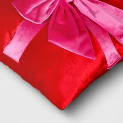 16" Christmas Red Square Pillow With Hot Pink Bow - Wondershop™ 7 16" Christmas Red Square Pillow With Hot Pink Bow - Wondershop™ -Christmas Supply Store GUEST 0e278215 0c7b 4890 9e4b 9aa29c0aa50c