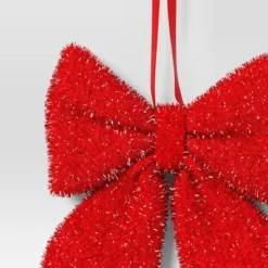 6.5" Christmas Tinsel Bow Ornament Red - Wondershop™ 5 6.5" Christmas Tinsel Bow Ornament Red - Wondershop™ -Christmas Supply Store GUEST 0e3ebee8 c063 4713 bf0b e387dd2cd506