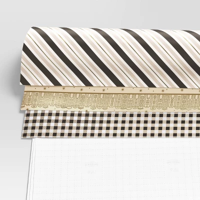 30" 3pk Christmas Premium Wrap Pack Neutral Metallics - Wondershop™ 4 30" 3pk Christmas Premium Wrap Pack Neutral Metallics - Wondershop™ - Image 2