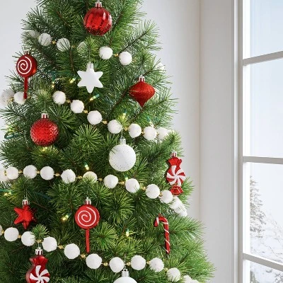 20ct Christmas Mixed Candy Ornament Set White/Red - Wondershop™ 3 20ct Christmas Mixed Candy Ornament Set White/Red - Wondershop™