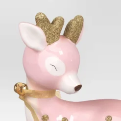 Christmas Ceramic Sitting Deer Décor Pink - Wondershop™ -Christmas Supply Store GUEST 11e82d3e 688d 4866 a707 77e48b77be26