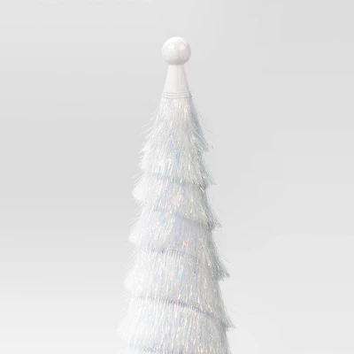 18" Christmas Tinsel Tree Decor Iridescent - Wondershop™ 4 18" Christmas Tinsel Tree Decor Iridescent - Wondershop™ - Image 2