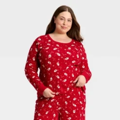 Women's Santa Print Ribbed Long Sleeve Holiday Matching Family Pajama Shirt - Wondershop™ Red 11 Women's Santa Print Ribbed Long Sleeve Holiday Matching Family Pajama Shirt - Wondershop™ Red -Christmas Supply Store GUEST 162effef 66c5 45d5 a87e 64de9eecac11