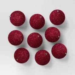 9ct 80mm Christmas Flocked Ball Ornament Set - Wondershop™ 21 9ct 80mm Christmas Flocked Ball Ornament Set - Wondershop™ -Christmas Supply Store GUEST 181fadde 19aa 4c5a a47b 843273c5dce6