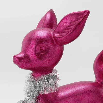 Christmas Plastic Deer Decor Pink - Wondershop™ 4 Christmas Plastic Deer Decor Pink - Wondershop™ - Image 2