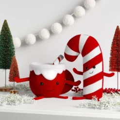 Christmas Single Fabric Figural Candy Cane - Wondershopâ˘