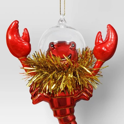 Christmas Lobster With Tinsel Collar Ornament - Wondershop™ 4 Christmas Lobster With Tinsel Collar Ornament - Wondershop™ - Image 2