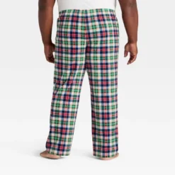 Men's Plaid Microfleece Holiday Matching Family Pajama Pants - Wondershopâ˘
