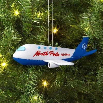 Christmas North Pole Plane Ornament - Wondershop™ 3 Christmas North Pole Plane Ornament - Wondershop™