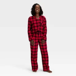 Women's Plaid Flannel Long Sleeve Shirt And Pants Holiday Matching Family Pajama Set - Wondershop™ Red/Black 10 Women's Plaid Flannel Long Sleeve Shirt And Pants Holiday Matching Family Pajama Set - Wondershop™ Red/Black -Christmas Supply Store GUEST 2a4a105e 1d01 428d 95d8 1ac14f3375fd