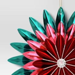 Christmas Foil Flower Ornament Green Ornament - Wondershop™ -Christmas Supply Store GUEST 2e614d92 8f02 4336 977f 877fd5994cd7