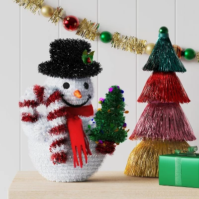 Christmas Tinsel Snowman - Wondershop™ 3 Christmas Tinsel Snowman - Wondershop™