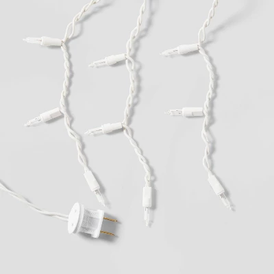 300ct High Density Christmas Icicle Lights Clear With White Wire - Wondershop™: Indoor/Outdoor, Incandescent 6 300ct High Density Christmas Icicle Lights Clear With White Wire - Wondershop™: Indoor/Outdoor, Incandescent - Image 4