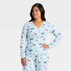Women's "Tis The Ski-son!" Cozy Knit Long Sleeve Henley Holiday Matching Family Pajama Shirt - Wondershop™ Blue 10 Women's "Tis The Ski-son!" Cozy Knit Long Sleeve Henley Holiday Matching Family Pajama Shirt - Wondershop™ Blue -Christmas Supply Store GUEST 38d64182 de23 44eb a3b3 437203f04c68