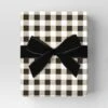 30” 25 Sq Ft Christmas Roll Wrap Cream/White/Black Gingham Check - Wondershop™ -Christmas Supply Store GUEST 3bccc1cb 5e67 44f1 b0b5 42162869aa39