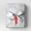 30” 20 Sq Ft Christmas Roll Wrap Silver Snowflake On Grey - Wondershop™ -Christmas Supply Store GUEST 3ca6bb21 3f46 42fe baae 5475b56ab76a