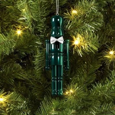 Christmas Plastic Nutcracker Ornament Dark Green - Wondershop™ 3 Christmas Plastic Nutcracker Ornament Dark Green - Wondershop™