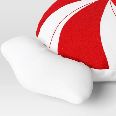 28" Christmas Peppermint Shaped Pillow Red/White - Wondershop™ 5 28" Christmas Peppermint Shaped Pillow Red/White - Wondershop™ - Image 3