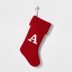 Knit Monogram Christmas Stocking Red - Wondershop™ -Christmas Supply Store GUEST 4025d7f9 cf48 4e95 84f2 330b0ef1dd03