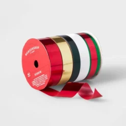 5 End Flat Christmas Ribbon 40' - Wondershop™ -Christmas Supply Store GUEST 46df1e84 7542 439a 97a3 5cca8302e487
