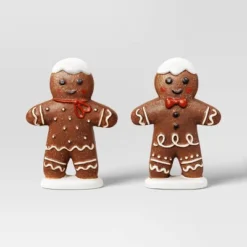 2pk Christmas Ceramic Gingerbread Decor - Wondershop™ -Christmas Supply Store GUEST 4811a438 da35 497a bb2b 26370fbb21de