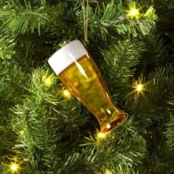 4" Christmas Glass Beer Ornament - Wondershopâ˘