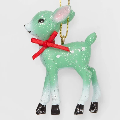 2ct Retro Small Deer Christmas Tree Ornament Set - Wondershop™ 4 2ct Retro Small Deer Christmas Tree Ornament Set - Wondershop™ - Image 2