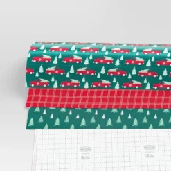 30” 3pk 180 Sq Ft Christmas Wrap Pack Trucks/Plaid/Trees - Wondershop™ -Christmas Supply Store GUEST 4d8d6e0a 6e0e 4c0d 9dce 040d9183c5d4