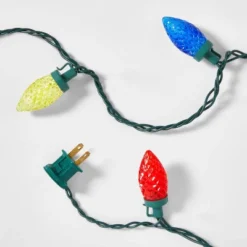 25ct LED C9 Faceted Christmas String Lights With Green Wire - Wondershop™ -Christmas Supply Store GUEST 501380c0 135b 4fc5 a584 4e329fd9f444