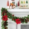 6' Cedar With Poinsettia Flowers And Pinecones Christmas Artificial Garland - Wondershop™: Traditional Decor, Indoor/Sheltered Outdoor Use 1 6' Cedar With Poinsettia Flowers And Pinecones Christmas Artificial Garland - Wondershop™: Traditional Decor, Indoor/Sheltered Outdoor Use -Christmas Supply Store GUEST 552dcef4 adda 4172 9fc5 3e3973680479