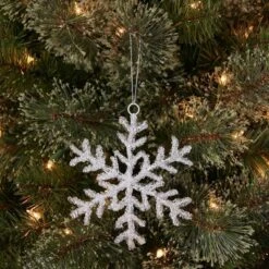 Acrylic Snowflake Christmas Tree Ornament Clear - Wondershop⢠: Icy Shine, Indoor Decor, Festive Charm: Icy Shine, Indoor Decor, Festive Charm