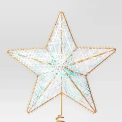 11" Unlit Gold Metal Iridescent Wrap 5 Point Star Double Sided Christmas Tree Topper - Wondershop™ 5 11" Unlit Gold Metal Iridescent Wrap 5 Point Star Double Sided Christmas Tree Topper - Wondershop™ -Christmas Supply Store GUEST 5a8d9b84 761c 4a32 8cab ed9328d34248
