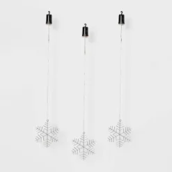 3pk Battery Operated LED Hanging Metal Snowflake Christmas Lights - Wondershop™: Indoor/Outdoor Use With Timer -Christmas Supply Store GUEST 5b52d8b2 04a3 42b1 b48e 745b135e8b89