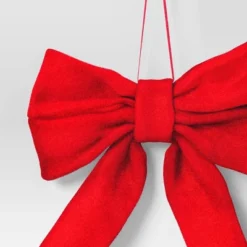 6.5" Christmas Velvet Bow Ornament Red - Wondershop™ -Christmas Supply Store GUEST 5d17d1fe cf3b 4c4e 9e15 239ed9205e98