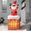 6' LED Animated Santa In Chimney Christmas Inflatable Decoration Red - Wondershop™: Festive Outdoor Display With Lights -Christmas Supply Store GUEST 5e31b910 316c 4b95 aba6 7b365203b2b5