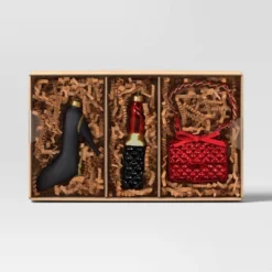 3pc Christmas Gift Ornament Set Glass Fashionista - Wondershop™ -Christmas Supply Store GUEST 62e7be11 9c7d 4e9f ad5a 20beeefd7be7