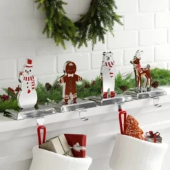 4ct Christmas Metal Character Stocking Holder - Wondershop™