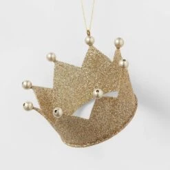 Metal Glitter Crown Christmas Tree Ornament - Wondershop™ -Christmas Supply Store GUEST 64059e8e 4083 4378 860d a2c854036cdc