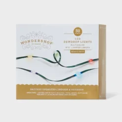 50ct LED Heavy Duty Dewdrop Christmas Indoor Fairy String Lights With Green Wire - Wondershop™ -Christmas Supply Store GUEST 6997bc27 7da0 4b12 aa1c d0b9ca0ade68