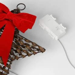 30ct Battery Operated Christmas Hanging Twisted Faux Rattan Star With Red Velvet Bow - Warm White Lights - Wondershop™ 7 30ct Battery Operated Christmas Hanging Twisted Faux Rattan Star With Red Velvet Bow - Warm White Lights - Wondershop™ -Christmas Supply Store GUEST 6ab43f64 a325 4d29 b3c7 108e287e4eee