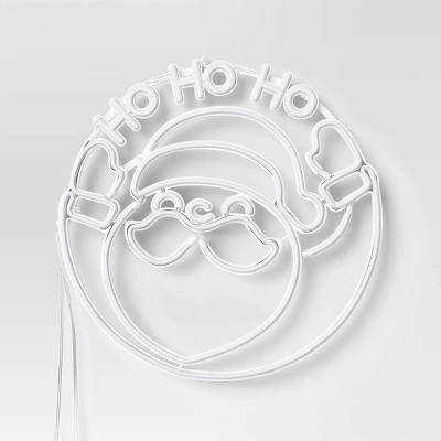 LED Animated Christmas Neon Santa Hangable Sign White/Red/Green - Wondershop™ 4 LED Animated Christmas Neon Santa Hangable Sign White/Red/Green - Wondershop™ - Image 2