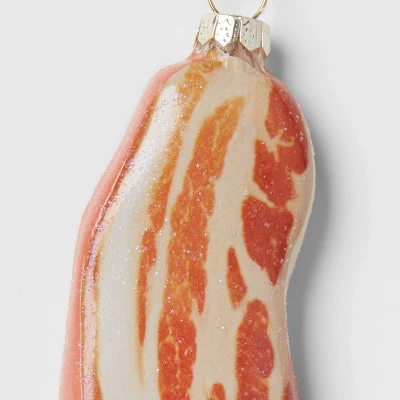 Bacon Glass Christmas Tree Ornament - Wondershop™: Gold, Indoor 4 Bacon Glass Christmas Tree Ornament - Wondershop™: Gold, Indoor - Image 2