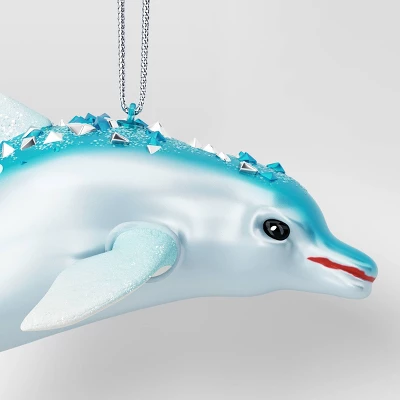 Christmas Glass Dolphin Ornament - Wondershop™ 4 Christmas Glass Dolphin Ornament - Wondershop™ - Image 2