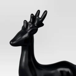 Ceramic Standing Deer Christmas Animal Figurine - Wondershop™ Black: Indoor Holiday Decor, 12" Tall -Christmas Supply Store GUEST 70be7d98 8dc7 4c5b 86ff e3a6ad5b4661