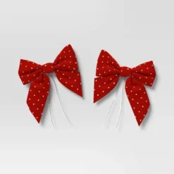 2ct Metallic Polka Dot Christmas Decorative Bow - Wondershop™ -Christmas Supply Store GUEST 7805a6cf 581e 4744 9c41 b6d1da4d13ed