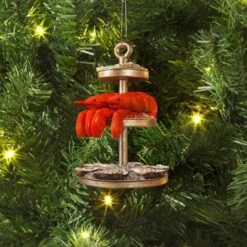 Christmas Resin Seafood Tower Ornament - Wondershop™